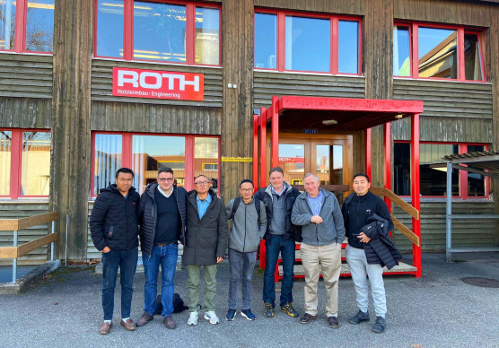 Besuch bei Roth Burgdorf AG von der Royal Academy aus Bhutan